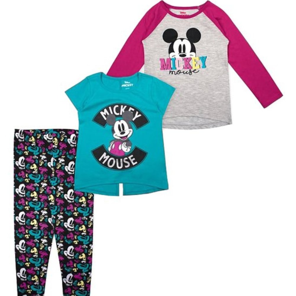 NWT Disney Mickey Mouse 3 piece legging set